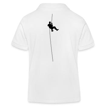 Industrie Kletterer - Kinder Organic Poloshirt Mini Sprinter von Stanley/Stella - Weiß - Hinten