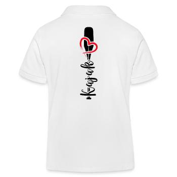 Kayak Kayak Tour Pagayer Kayak Love - Polo enfant bio Stanley/Stella - blanc - Dos