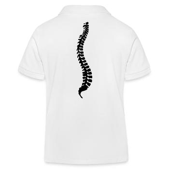 spinal column - Kids Organic Polo Shirt by Stanley/Stella - white - Back