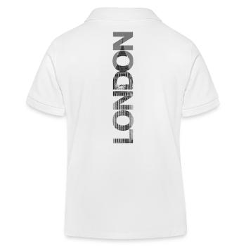 Cadeau Londres Big Ben - Polo enfant bio Stanley/Stella - blanc - Dos