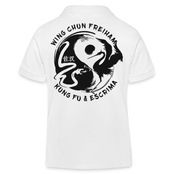 Wing Chun Kung-Fu - Polo enfant bio Stanley/Stella - blanc - Dos