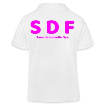 SDF - Polo enfant bio Stanley/Stella - blanc - Dos