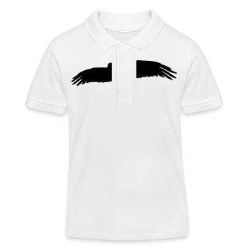 Vogel - Kinder Organic Poloshirt Mini Sprinter von Stanley/Stella - Weiß - Vorne