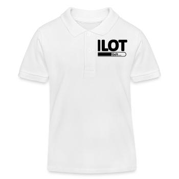 Pilot // Pilotin // Flugzeug // reisen // Flieger - Kinder Organic Poloshirt Mini Sprinter von Stanley/Stella - Weiß - Vorne