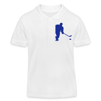 eishockey - Kinder Organic Poloshirt Mini Sprinter von Stanley/Stella - Weiß - Vorne