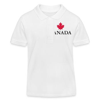 Canada, Ottawa, Maple Leaf Maple Leaf Canada Amérique - Polo enfant bio Stanley/Stella - blanc - Devant
