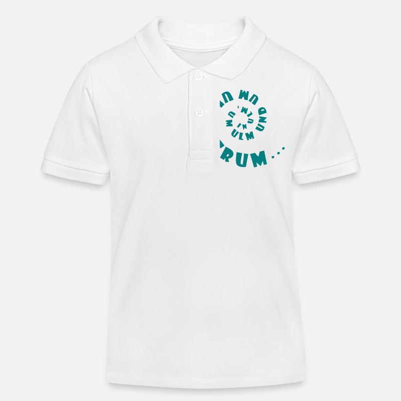 Ulmer Schnecke - Kinder Organic Poloshirt Mini Sprinter von Stanley/Stella - Weiß