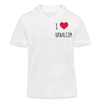 Journalist / Journalismus / Zeitung / Reporter - Kinder Organic Poloshirt Mini Sprinter von Stanley/Stella - Weiß - Vorne