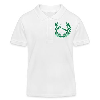 couronne, jardin, jardinage - Polo enfant bio Stanley/Stella - blanc - Devant