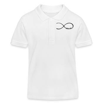 Endless Music I love music - Kids Organic Polo Shirt by Stanley/Stella - white - Front