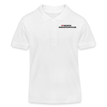 Schornsteinfeger - Kinder Organic Poloshirt Mini Sprinter von Stanley/Stella - Weiß - Vorne