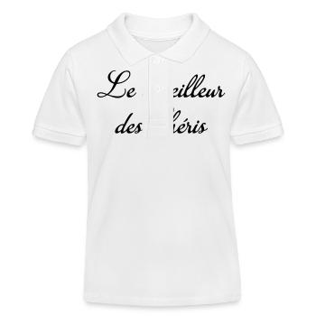Liebe / Valentinstag / Love / Baby / Herz - Kinder Organic Poloshirt Mini Sprinter von Stanley/Stella - Weiß - Vorne
