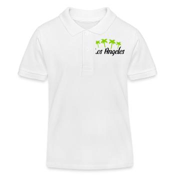 los angeles - Kinder Organic Poloshirt Mini Sprinter von Stanley/Stella - Weiß - Vorne