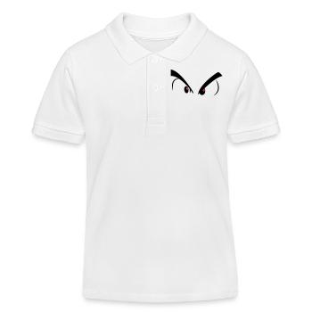 bad eyes - Kids Organic Polo Shirt by Stanley/Stella - white - Front