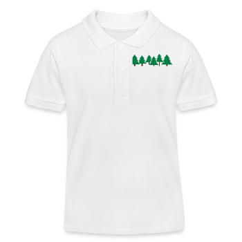 baeume__f2 - Kinder Organic Poloshirt Mini Sprinter von Stanley/Stella - Weiß - Vorne