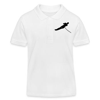 MONOSKI, PIED MONO, EAU, EAU, DE SKI,wakeboard - Polo enfant bio Stanley/Stella - blanc - Devant