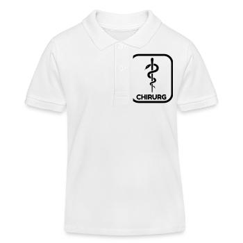 Arzt / Medizin / Chirurg / Chirurgie - Kinder Organic Poloshirt Mini Sprinter von Stanley/Stella - Weiß - Vorne