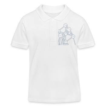 Atomium Brüssel - Kinder Organic Poloshirt Mini Sprinter von Stanley/Stella - Weiß - Vorne