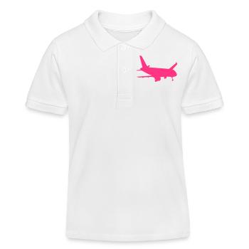 A320 Landing - Kids Organic Polo Shirt by Stanley/Stella - white - Front