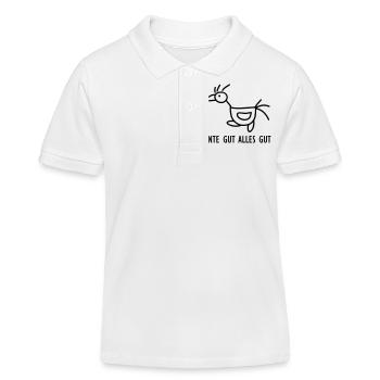Ente gut - alles gut - Kinder Organic Poloshirt Mini Sprinter von Stanley/Stella - Weiß - Vorne