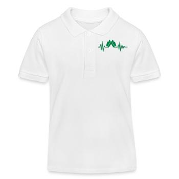 Camping - Kinder Organic Poloshirt Mini Sprinter von Stanley/Stella - Weiß - Vorne