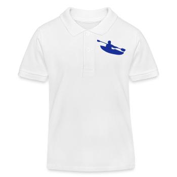 Kayak - Canoe - Kids Organic Polo Shirt by Stanley/Stella - white - Front