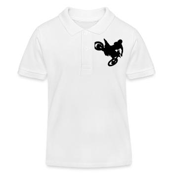 MX Whip - Kids Organic Polo Shirt by Stanley/Stella - white - Front