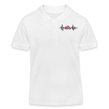 Fleisch - Kinder Organic Poloshirt Mini Sprinter von Stanley/Stella - Weiß - Vorne