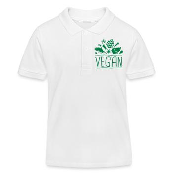 vegan - Polo enfant bio Stanley/Stella - blanc - Devant