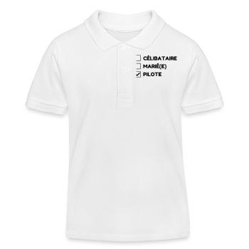Fahrer Fahren Sport Auto Spieler - Kinder Organic Poloshirt Mini Sprinter von Stanley/Stella - Weiß - Vorne