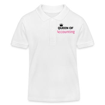 Accountant Accounting Buchhalter Comptable Compta - Kids Organic Polo Shirt by Stanley/Stella - white - Front