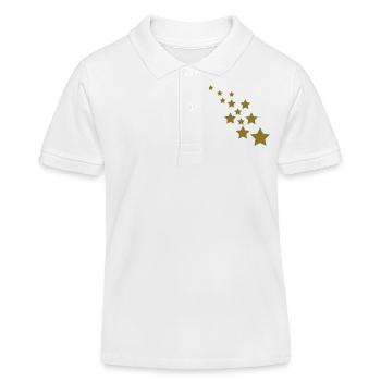 étoiles - Polo enfant bio Stanley/Stella - blanc - Devant