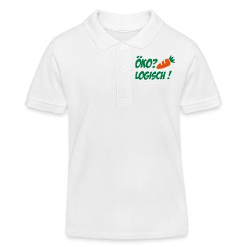 Ecologically - Kids Organic Polo Shirt by Stanley/Stella - white - Front