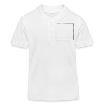 Hipster Viereck - Kinder Organic Poloshirt Mini Sprinter von Stanley/Stella - Weiß - Vorne