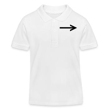 Pfeil - Kinder Organic Poloshirt Mini Sprinter von Stanley/Stella - Weiß - Vorne