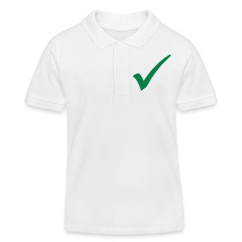 Haken - Kinder Organic Poloshirt Mini Sprinter von Stanley/Stella - Weiß - Vorne