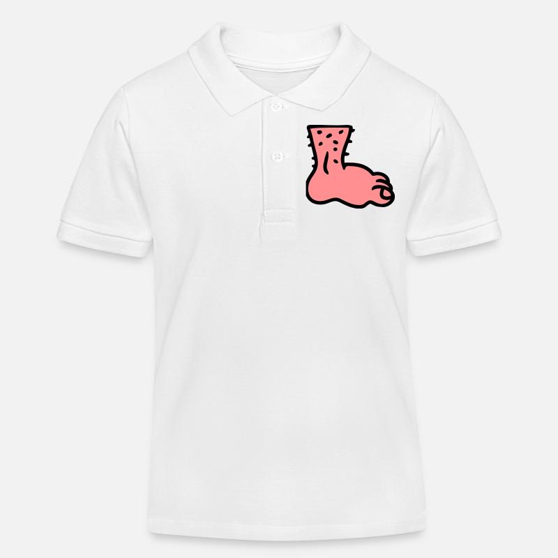Pied - Polo enfant bio Stanley/Stella - blanc