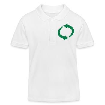 pfeile - Kinder Organic Poloshirt Mini Sprinter von Stanley/Stella - Weiß - Vorne