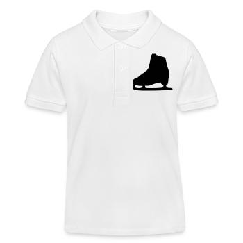 Schlittschuh - Kinder Organic Poloshirt Mini Sprinter von Stanley/Stella - Weiß - Vorne