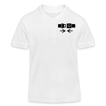 Fasten your Seatbelt - Kids Organic Polo Shirt by Stanley/Stella - white - Front