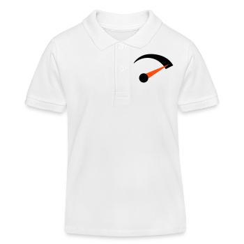 gas_geben - Kinder Organic Poloshirt Mini Sprinter von Stanley/Stella - Weiß - Vorne