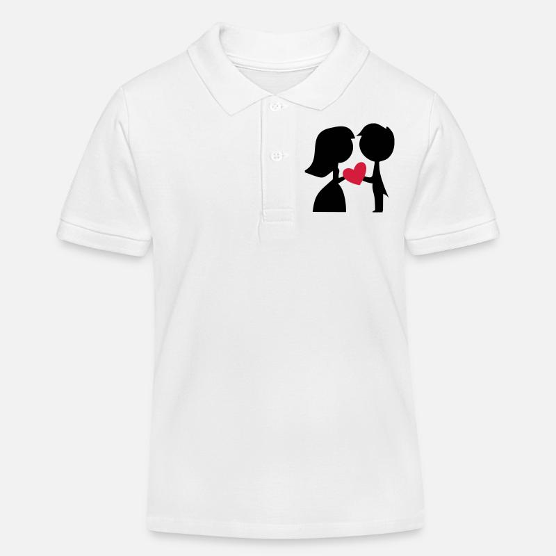 brautpaar - Polo enfant bio Stanley/Stella - blanc