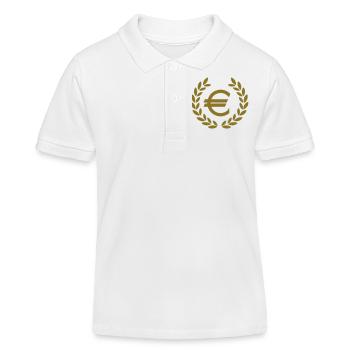 € euro deluxe money - Polo enfant bio Stanley/Stella - blanc - Devant