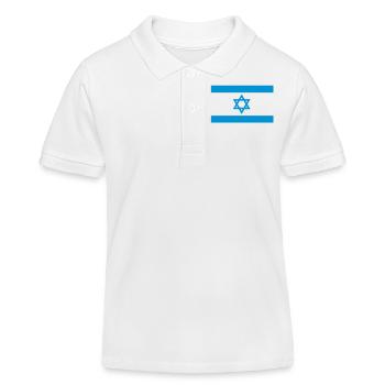 Israel - Kinder Organic Poloshirt Mini Sprinter von Stanley/Stella - Weiß - Vorne