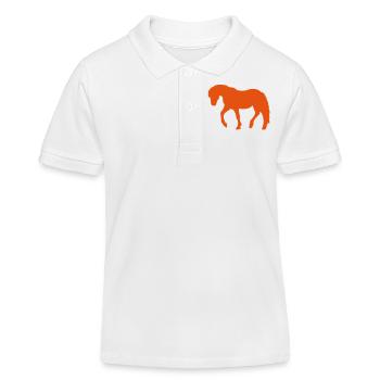 Poney - Polo enfant bio Stanley/Stella - blanc - Devant