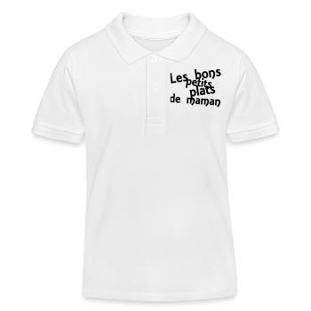 les bons petits plats de maman - Kinder Organic Poloshirt Mini Sprinter von Stanley/Stella - Weiß - Vorne