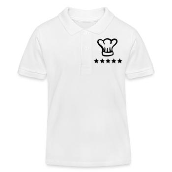 chefkoch - Kinder Organic Poloshirt Mini Sprinter von Stanley/Stella - Weiß - Vorne