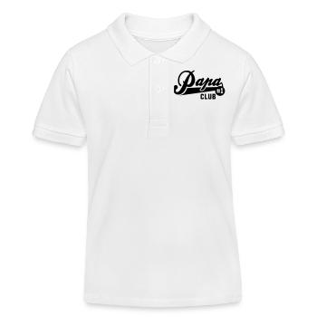 Papa No1 CLUB - Polo enfant bio Stanley/Stella - blanc - Devant