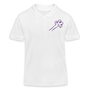 claws / Krallen (1c) - Kinder Organic Poloshirt Mini Sprinter von Stanley/Stella - Weiß - Vorne