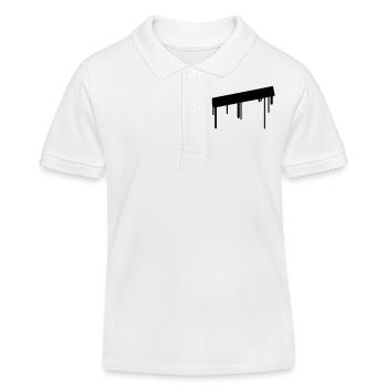 empty_graffiti_frame - Kinder Organic Poloshirt Mini Sprinter von Stanley/Stella - Weiß - Vorne